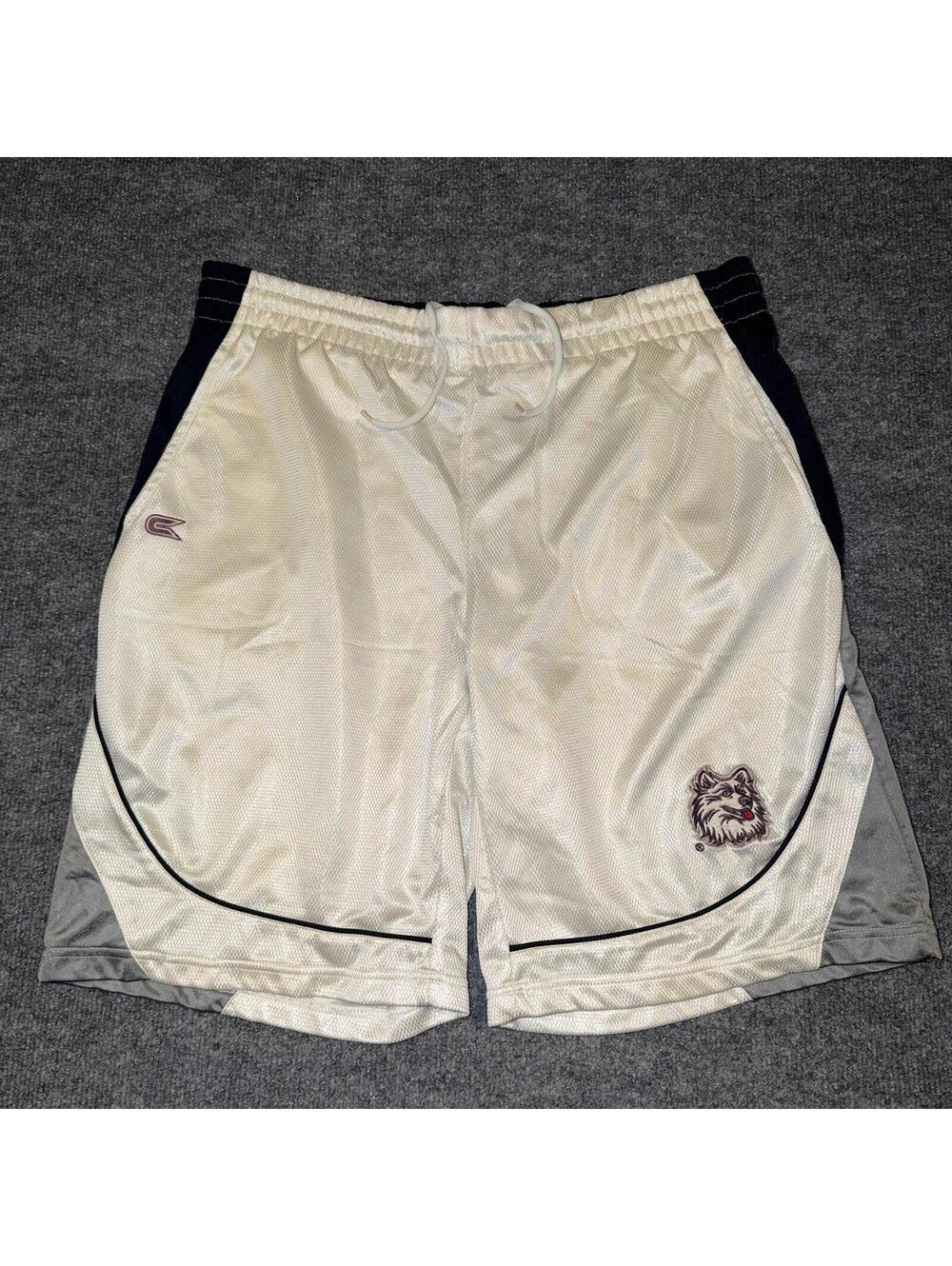 Colosseum UCONN Huskies Athletic Shiny Dazzle Mesh Shorts Mens XL